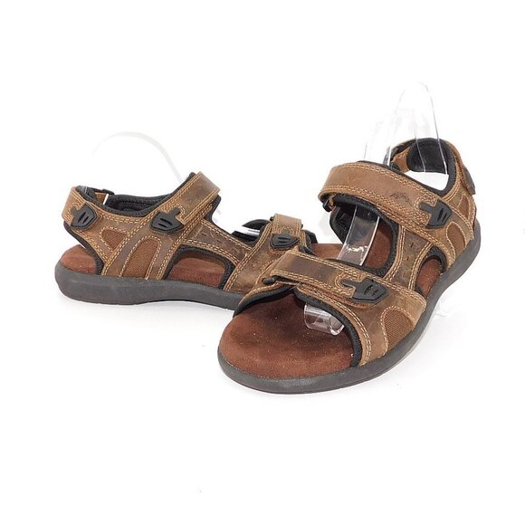 Appalachian Trial "Baxter" Brown Leather Sandal - Picture 2 of 13